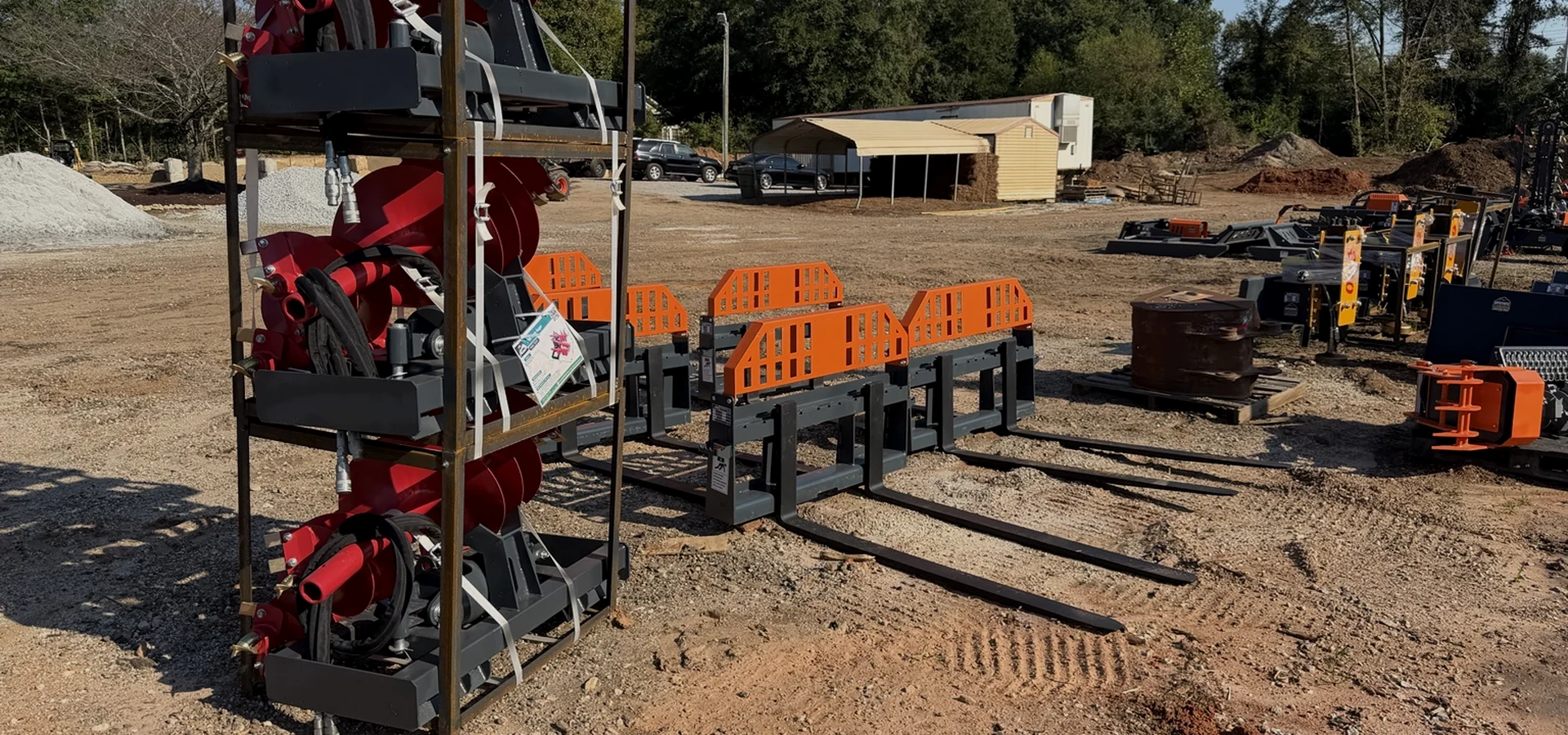 Upstate Attachments inventory yard