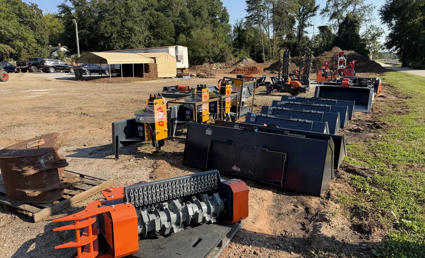 Upstate Attachments yard inventory